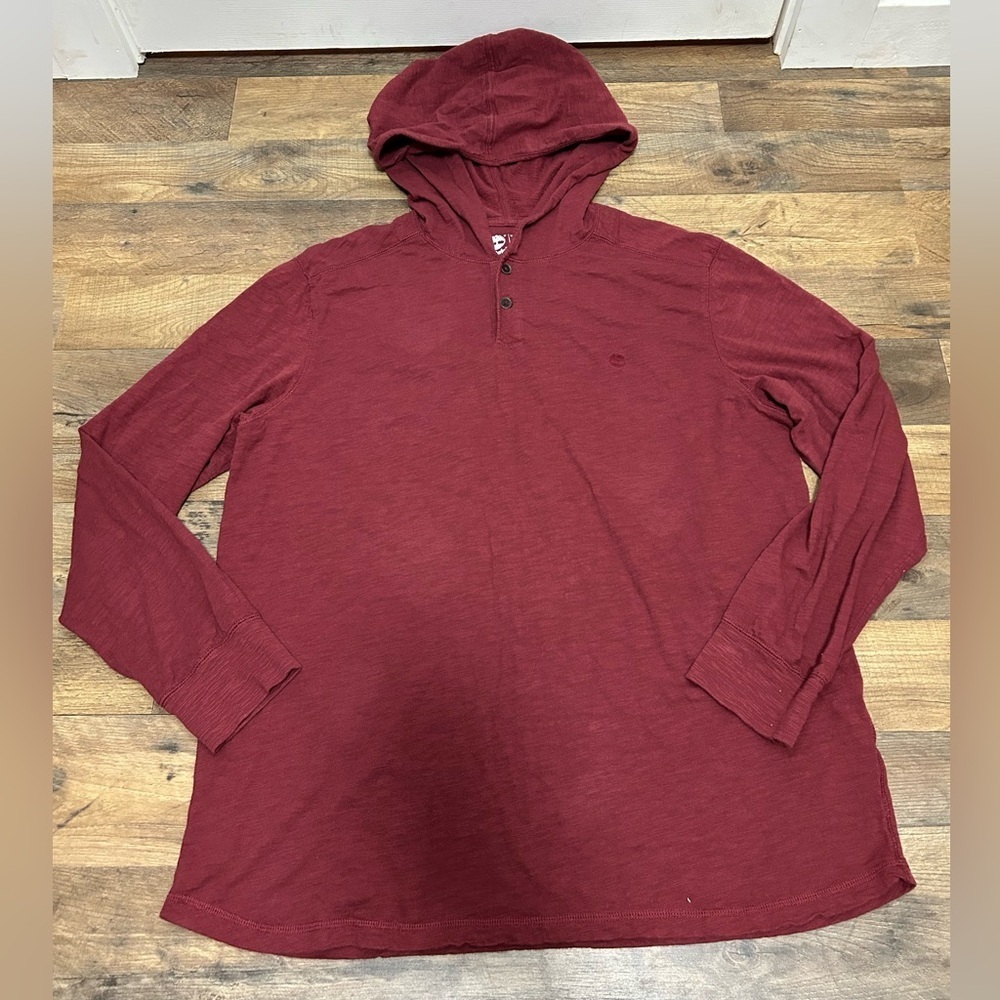 Timberland Burgundy Hooded Sweatshirt